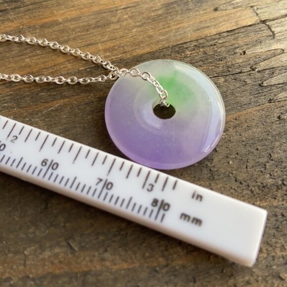 Alquimia Purple and Green Pendant Necklace - Picture 4 of 4